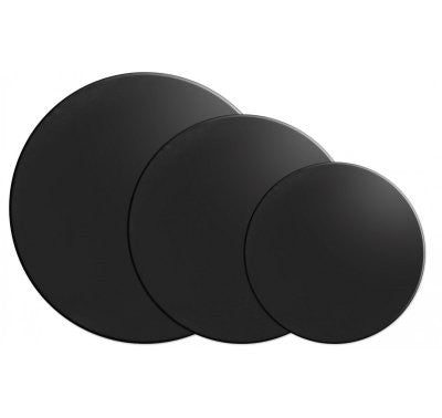 Discos Preto/Dourado (3 mm) borde liso 26 cm