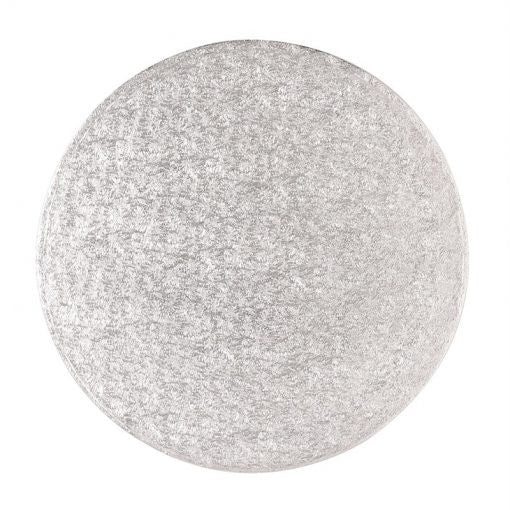 Bases para Bolos Prata 25cm (12 mm) borde liso