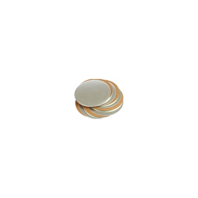 Disco Prata/Dourado (1,5 mm) borde liso 16,5 cm