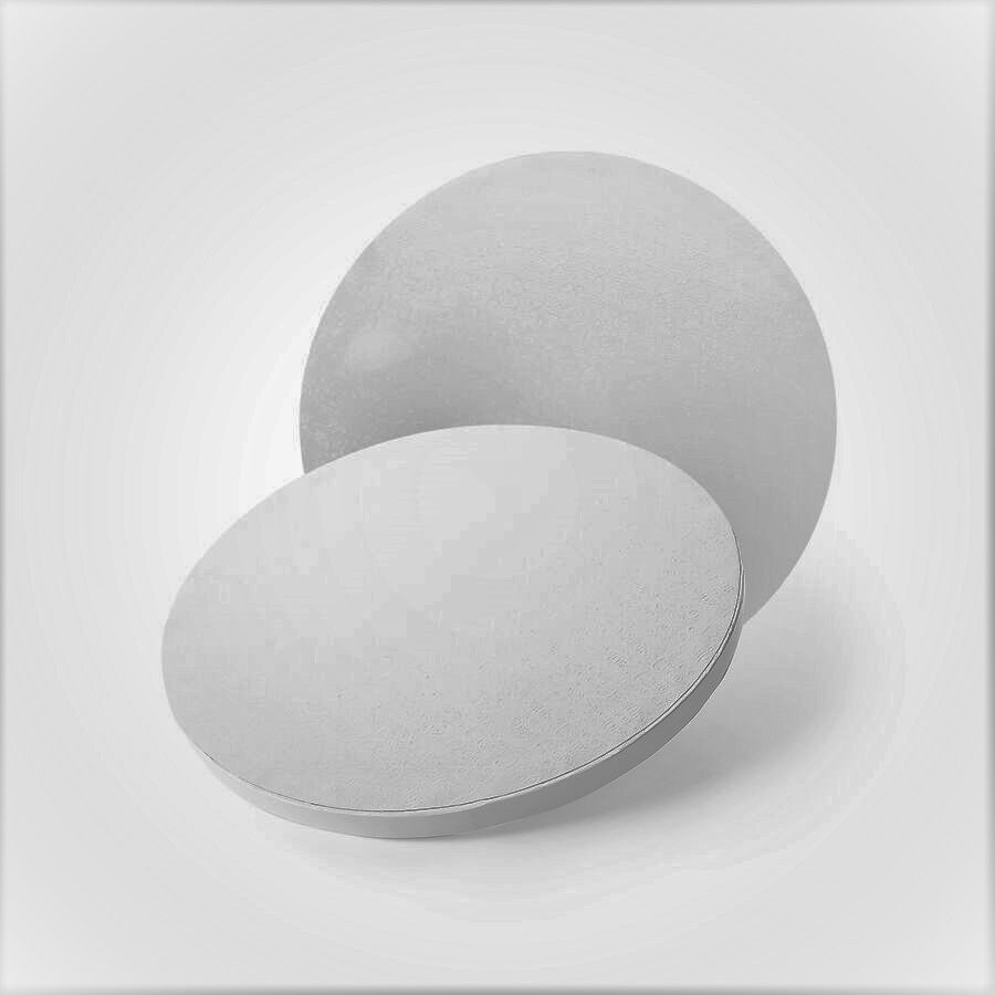 Bases para Bolo Brancas 20 cm (12 mm) borde liso