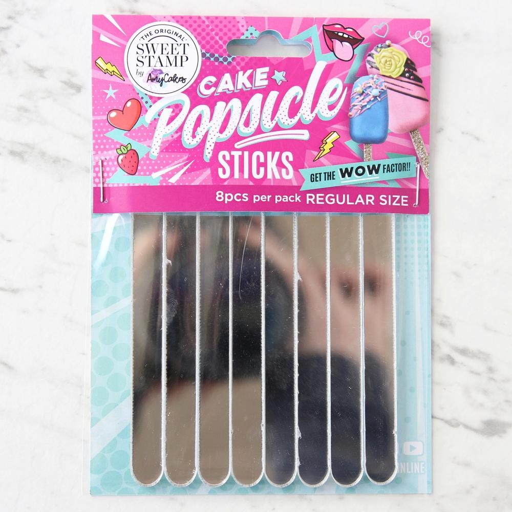 Sweet Stamp - Sticks Mini Prata Espelhado (conj. 8)