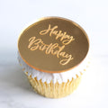 Sweet Stamp - Placas Espelhadas "Happy Birthday" Prata