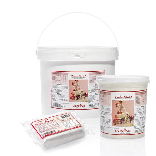 Pasta de Modelagem Branca 1 Kg Saracino