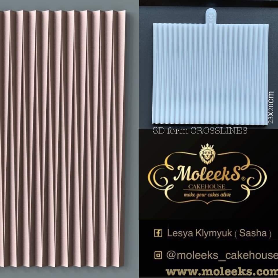 Moleeks 3D Molde Origami Crossline