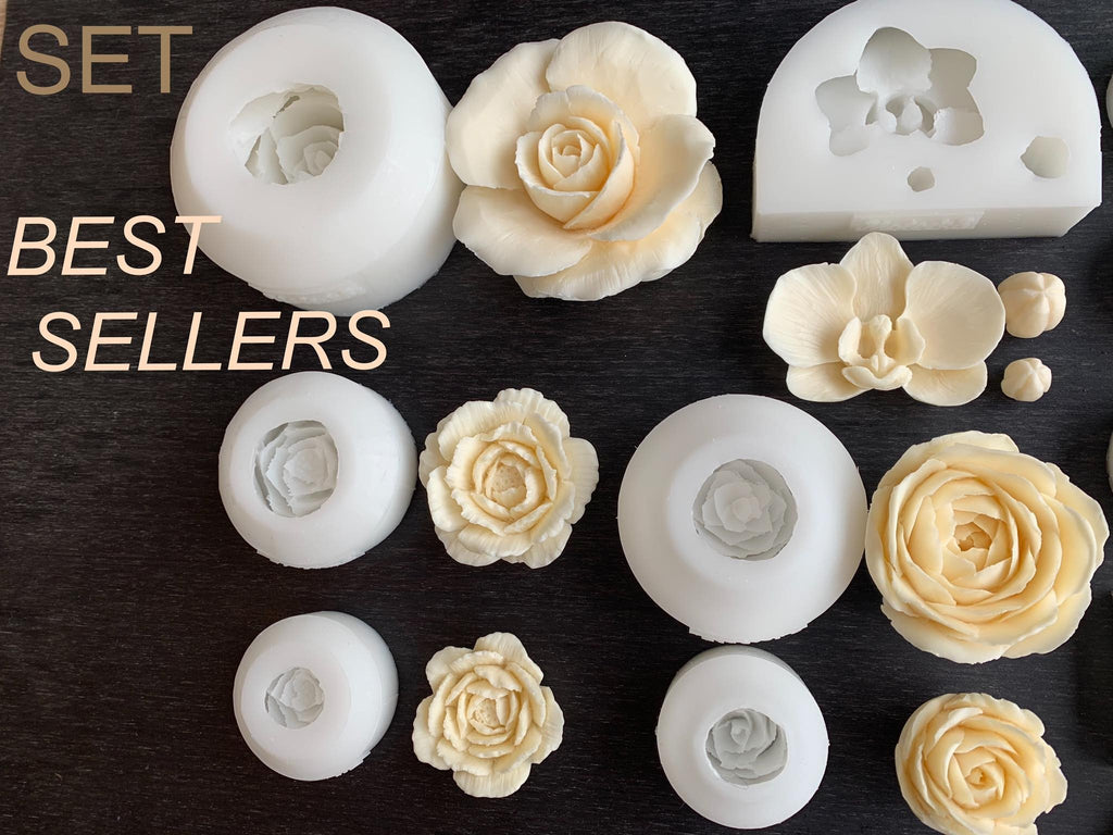 Moleeks 3D Set Moldes Flores - Best seller