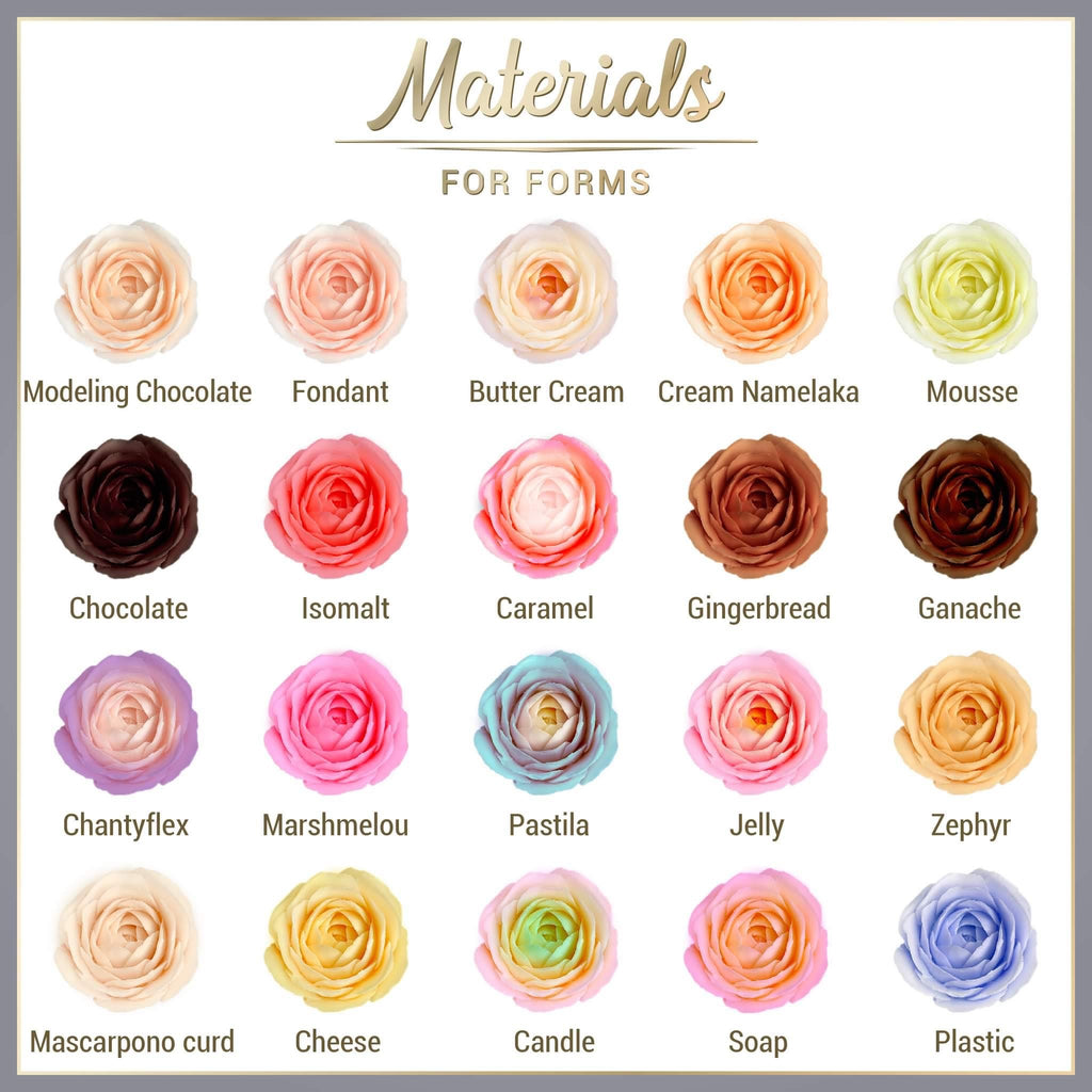 Moleeks 3D Set Moldes Flores - Exclusive