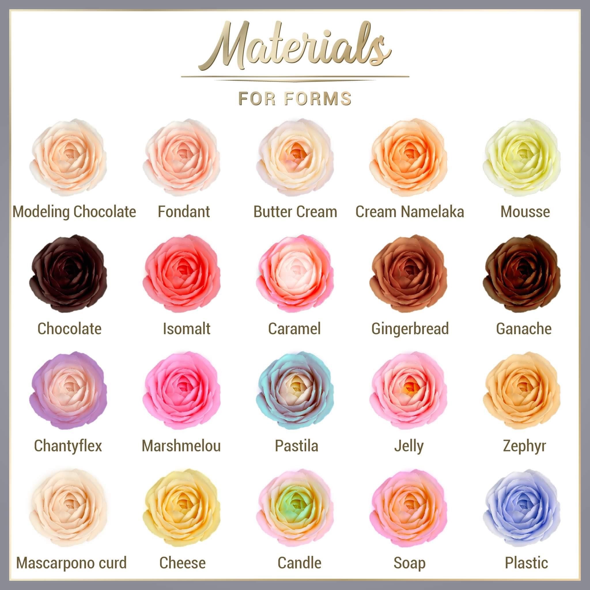 Moleeks 3D Set Moldes Flores - Exclusive