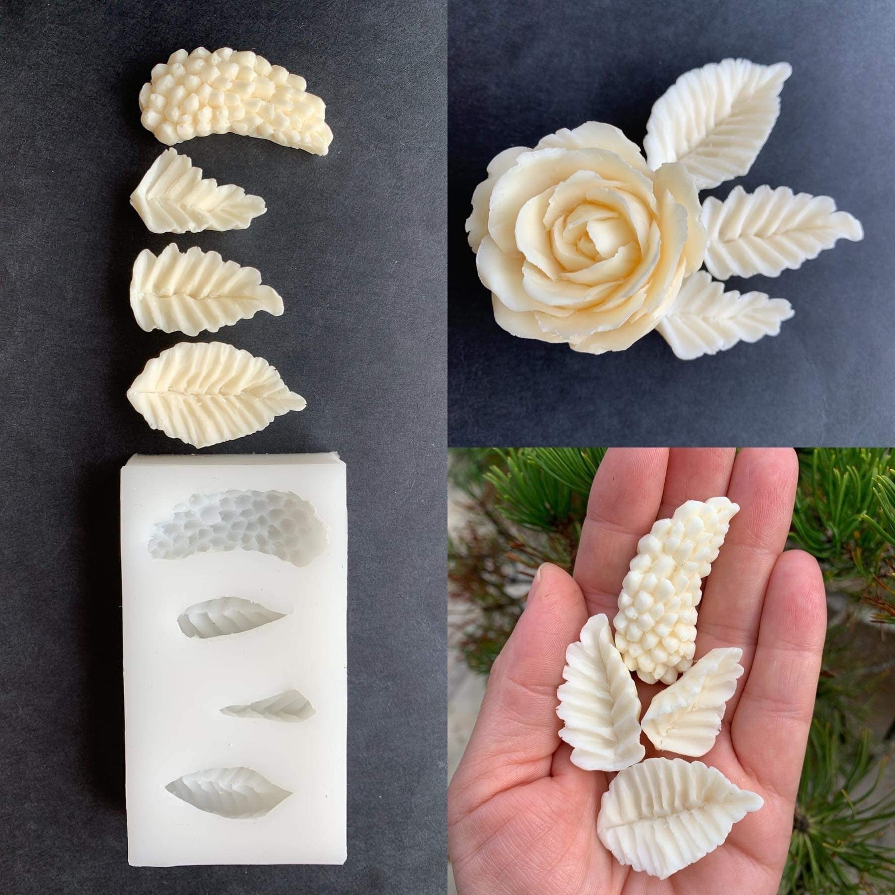 Moleeks 3D Set Moldes Flores - Exclusive