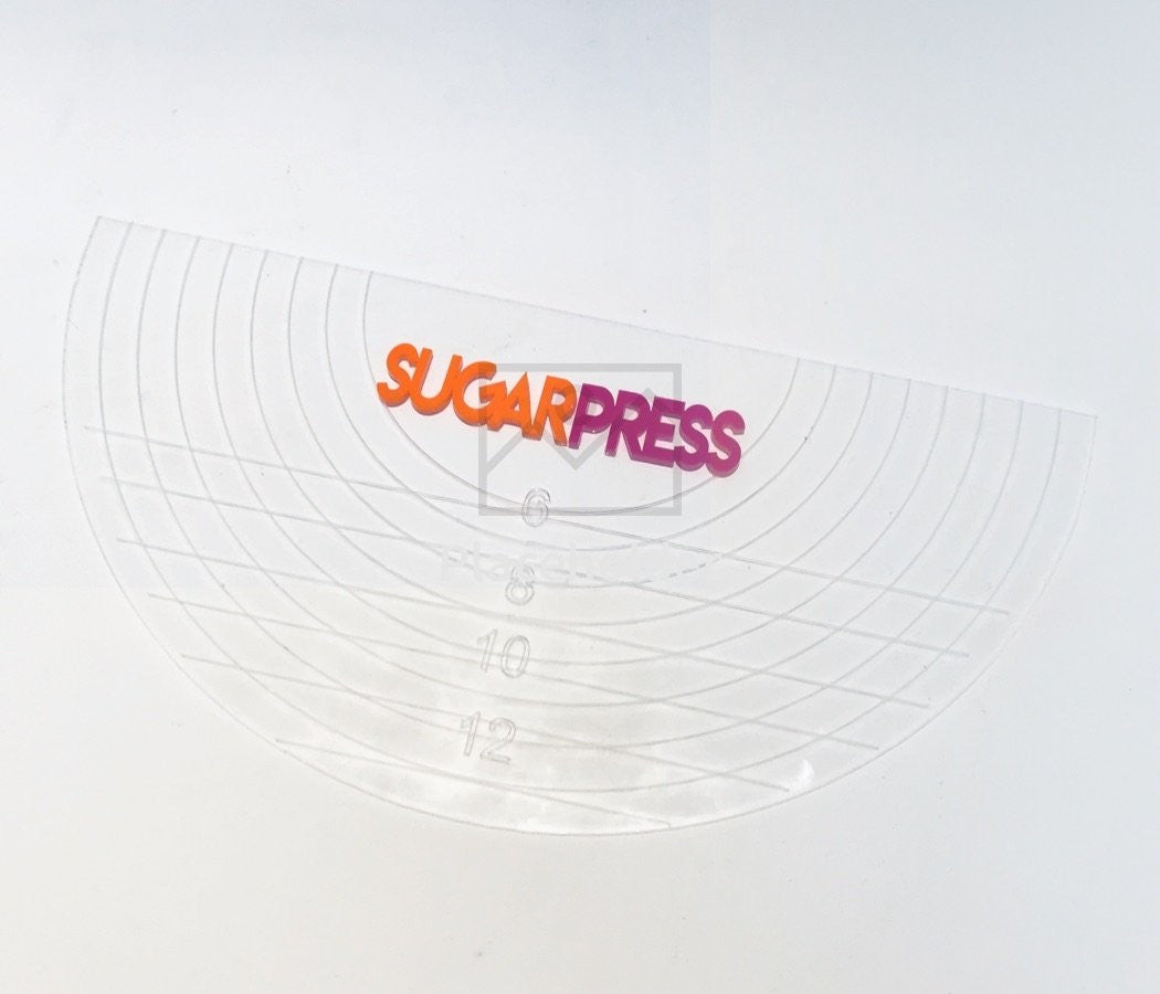 Sugar Press Placa Meio Circulo
