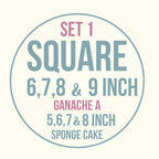 Kit Ganache Quadrado 15 a 22 cm ( 6" a 9")