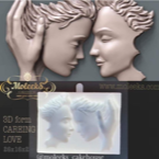 Moleeks 3D Molde Careing Love