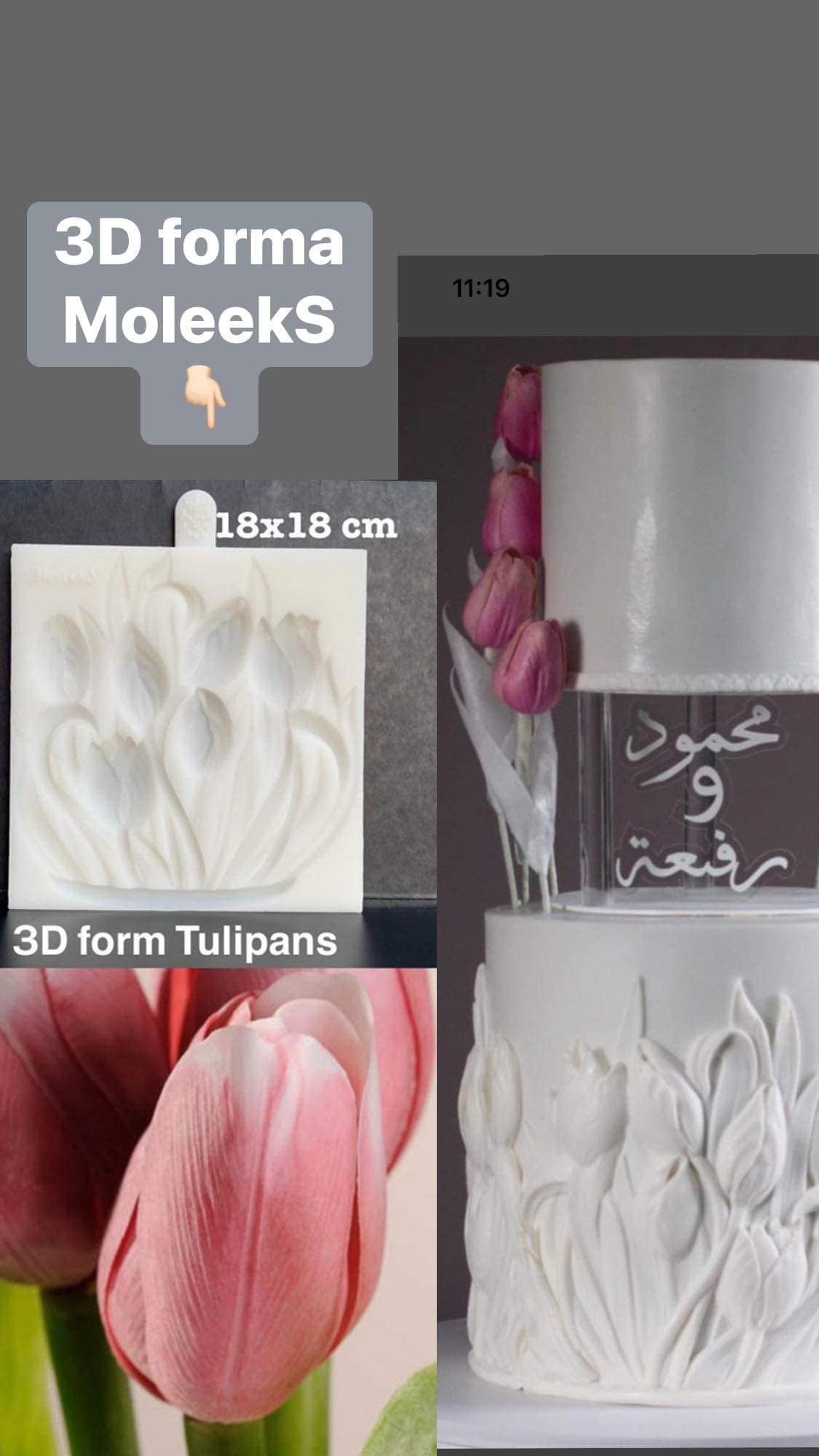 Moleeks 3D Molde Tulips
