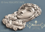 Moleeks 3D Molde Realistic Face