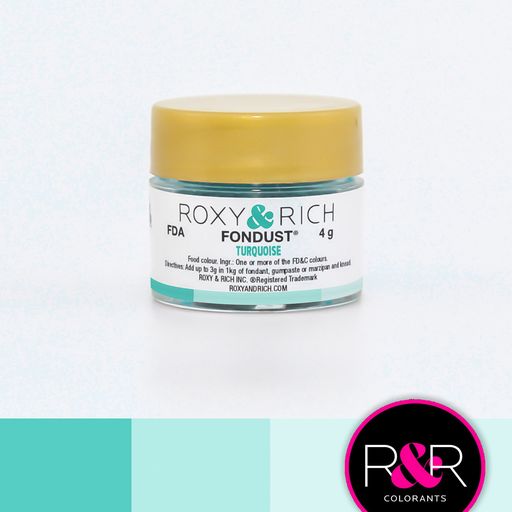 Corante em Pó - Fondust - Turquesa - Roxy & Rich