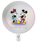 Pratos Minnie e Mickey 100 Anos Disney 23 cm