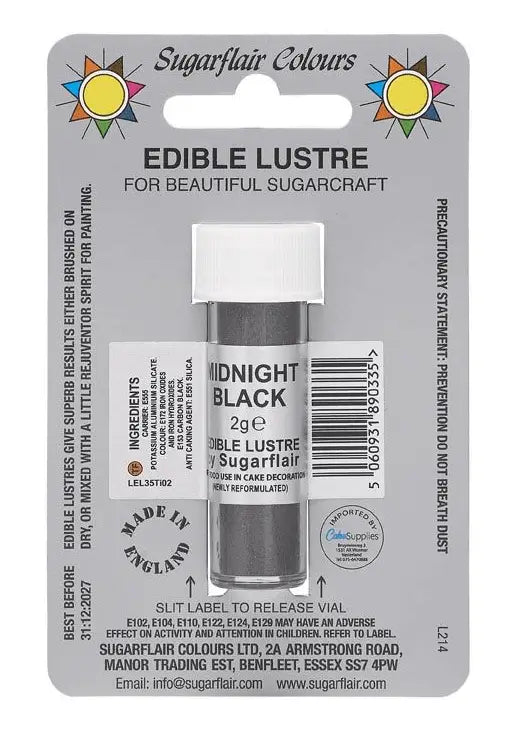 Corante em Pó Midnight Black - Sugarflair