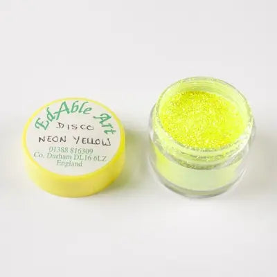 Edable Art Disco Neon Yellow