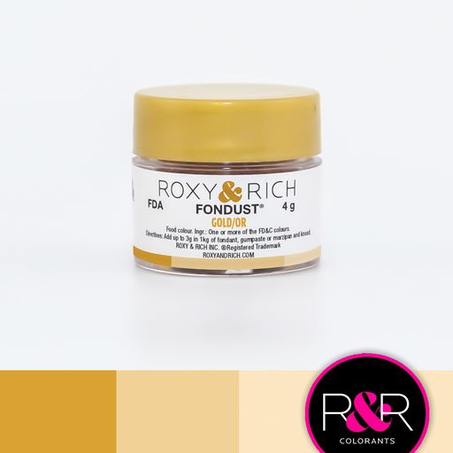 Corante em Pó - Fondust - Gold - Roxy & Rich