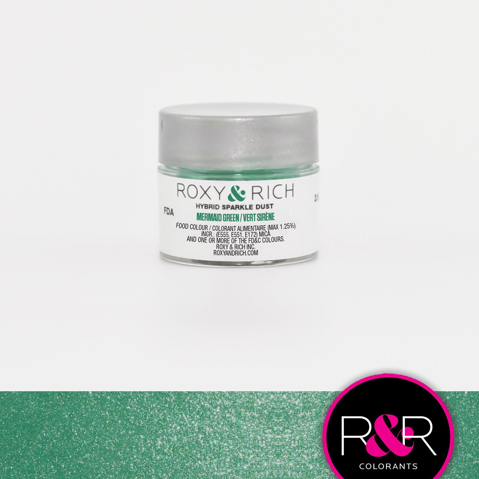 Corante em Pó -Mermaid Green - Roxy & Rich