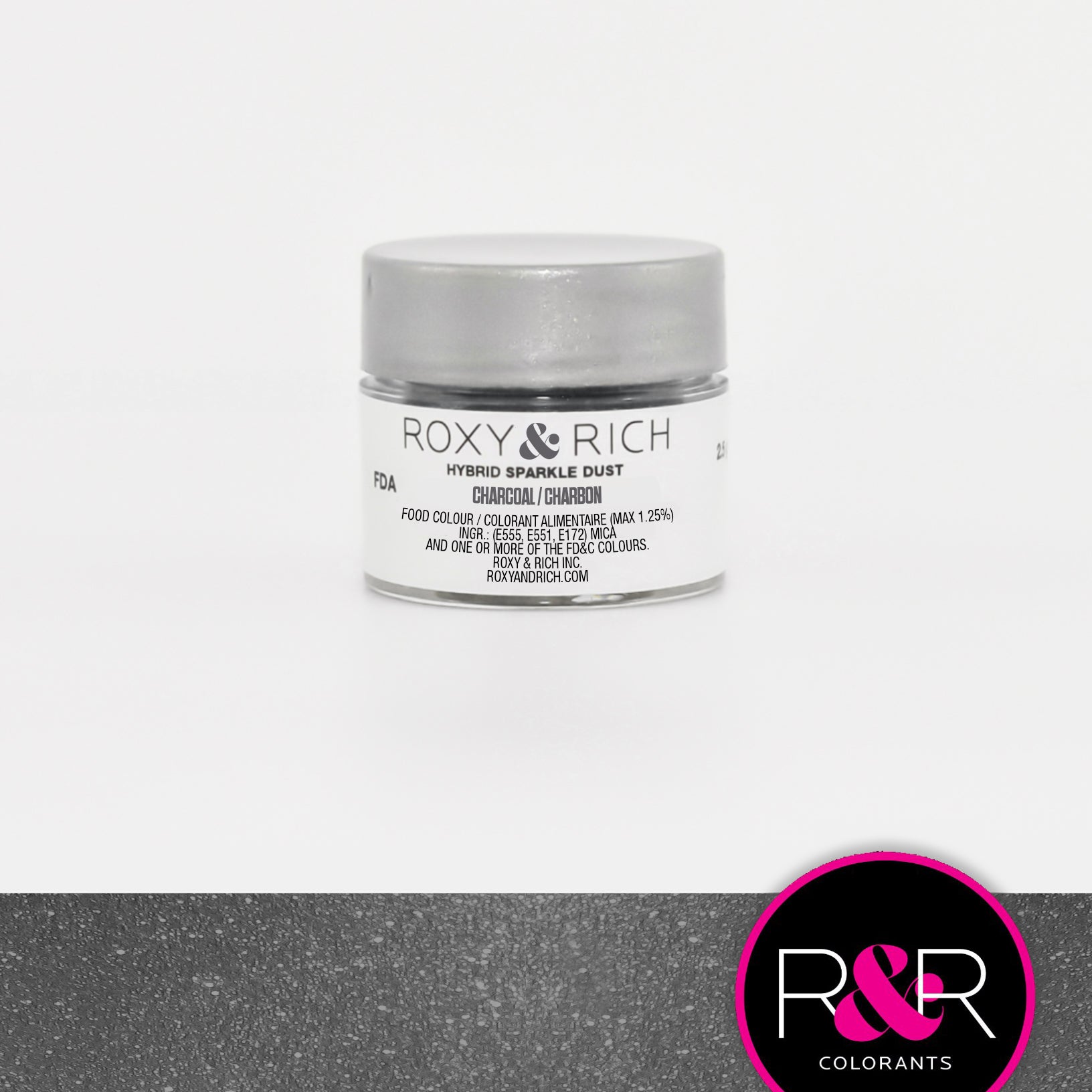 Corante em Pó - Charcoal- Roxy & Rich