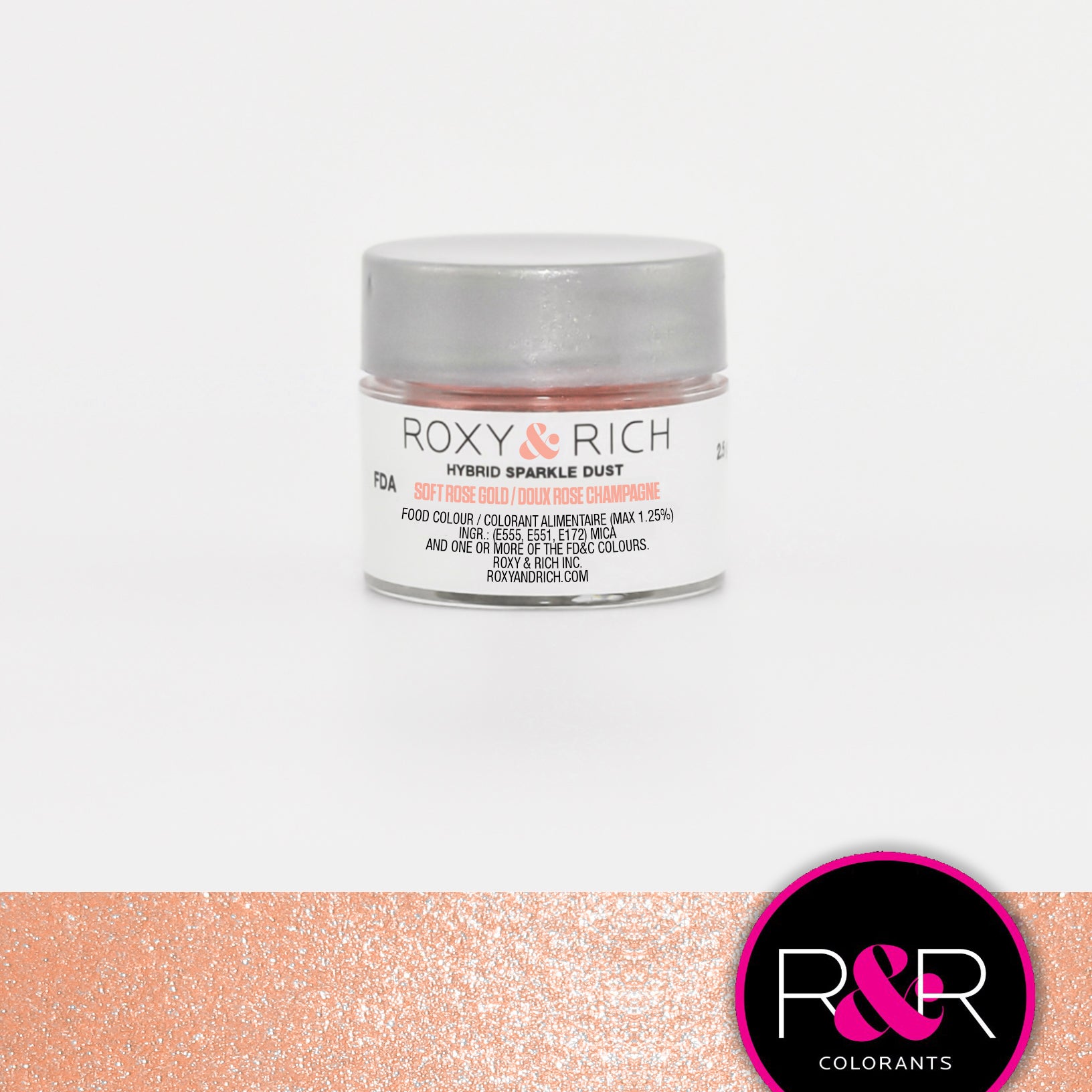 Corante em Pó - Soft Rose Gold- Roxy & Rich