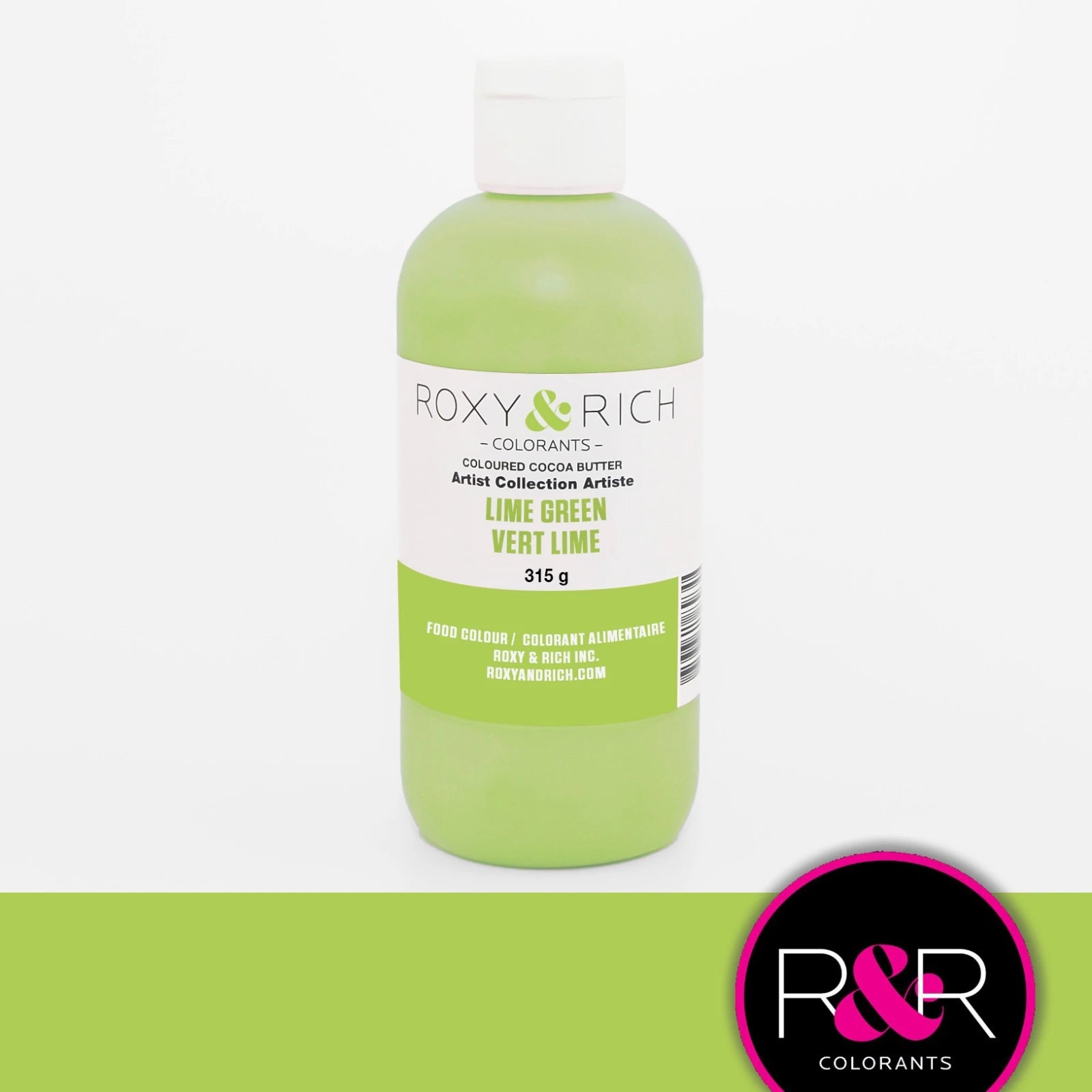 Corante de Manteiga de Cacau - Gemstone Collection - Lime Green-315g - Roxy & Rich