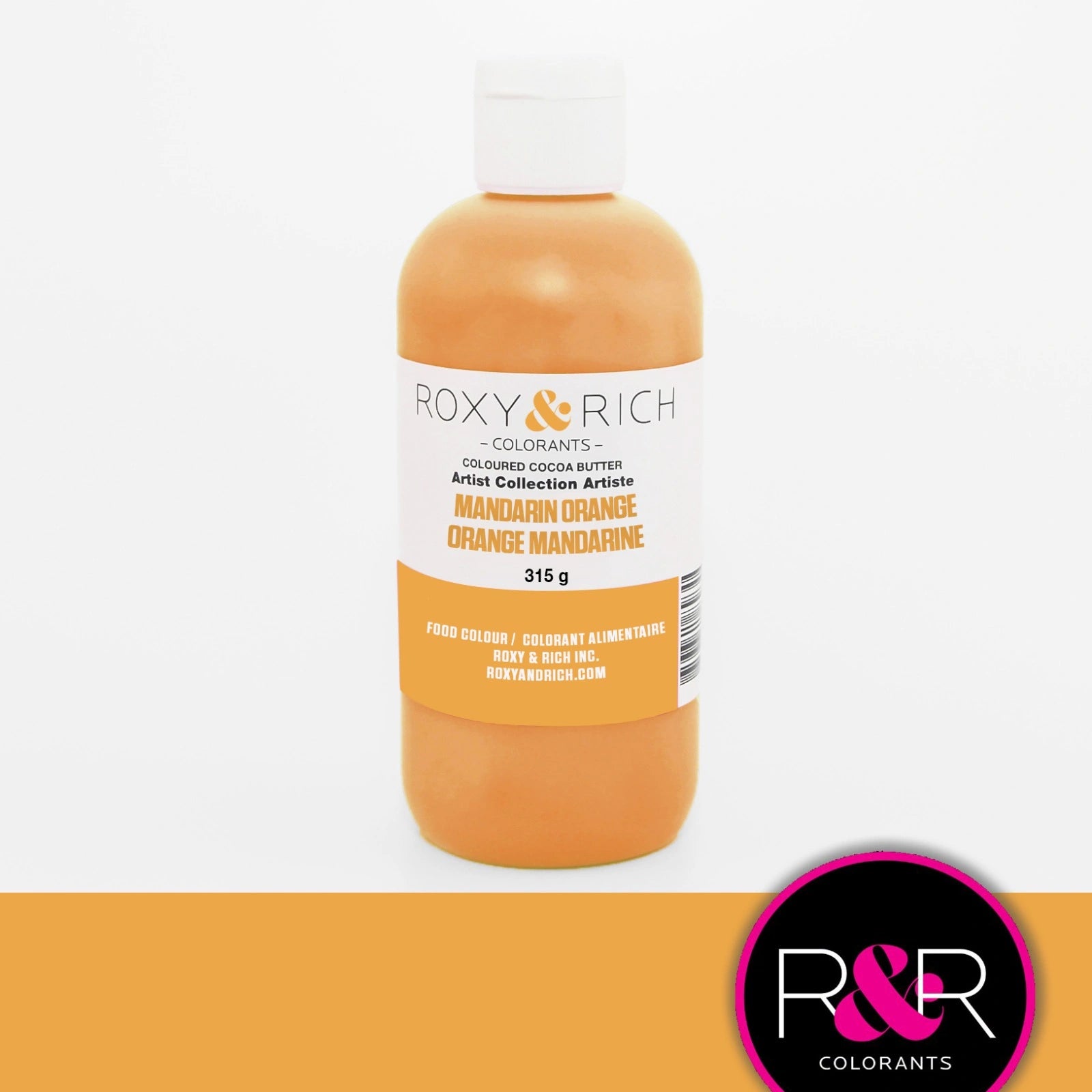 Corante de Manteiga de Cacau - Gemstone Collection - Mandarin Orange -315g - Roxy & Rich