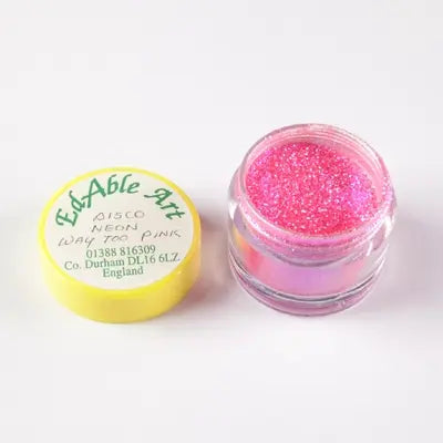 Edable Art Disco Neon Way Too Pink