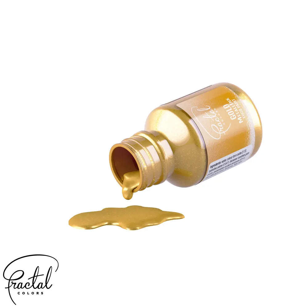 Tinta Alimentar Metálica - Gold 30 gr