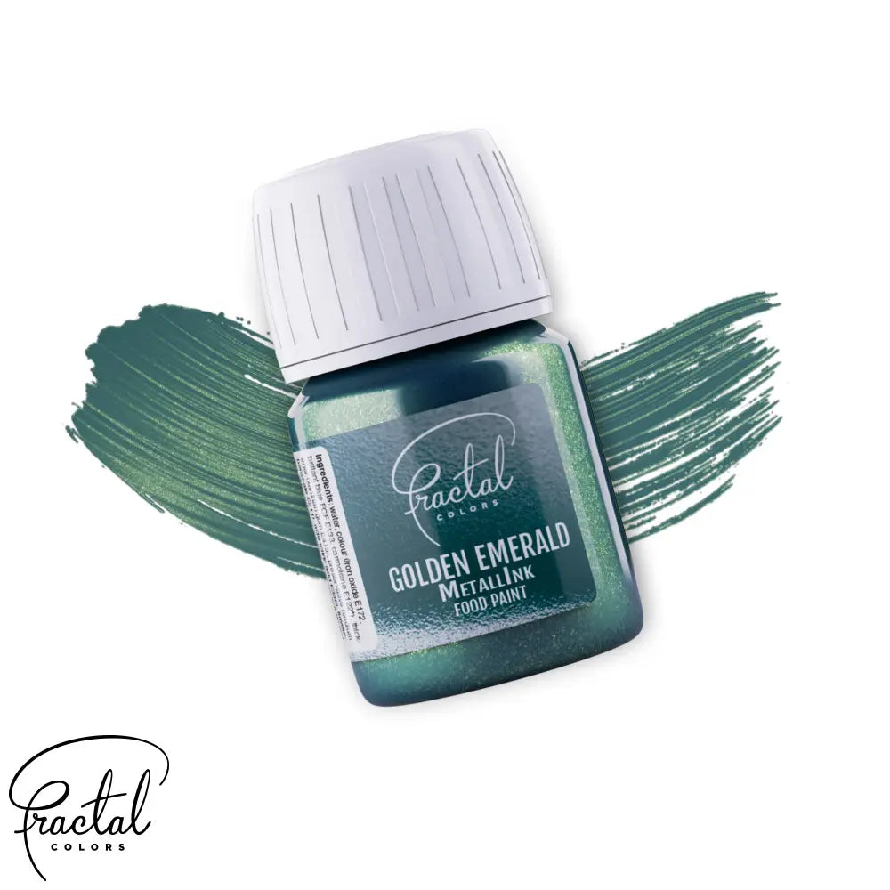 Tinta Alimentar Metálica - Golden Emerald 30 gr