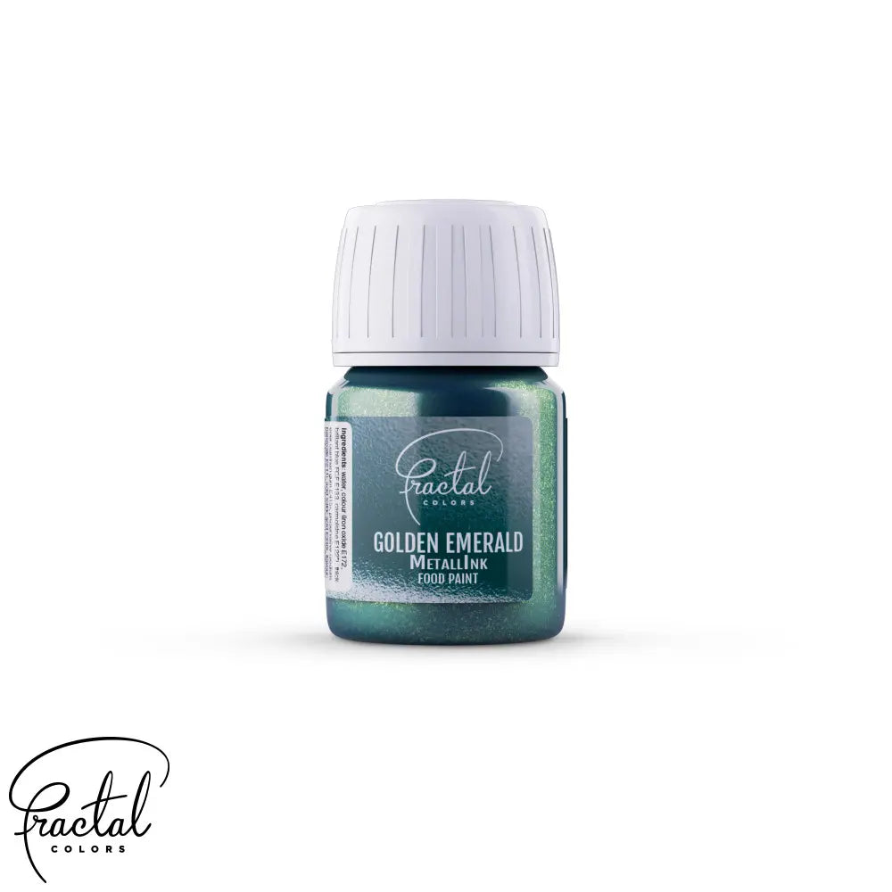 Tinta Alimentar Metálica - Golden Emerald 30 gr