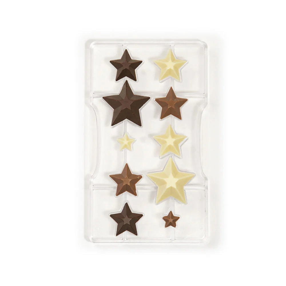 Molde Chocolate Estrelas - Decora