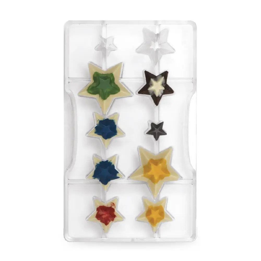 Molde Chocolate Estrelas - Decora