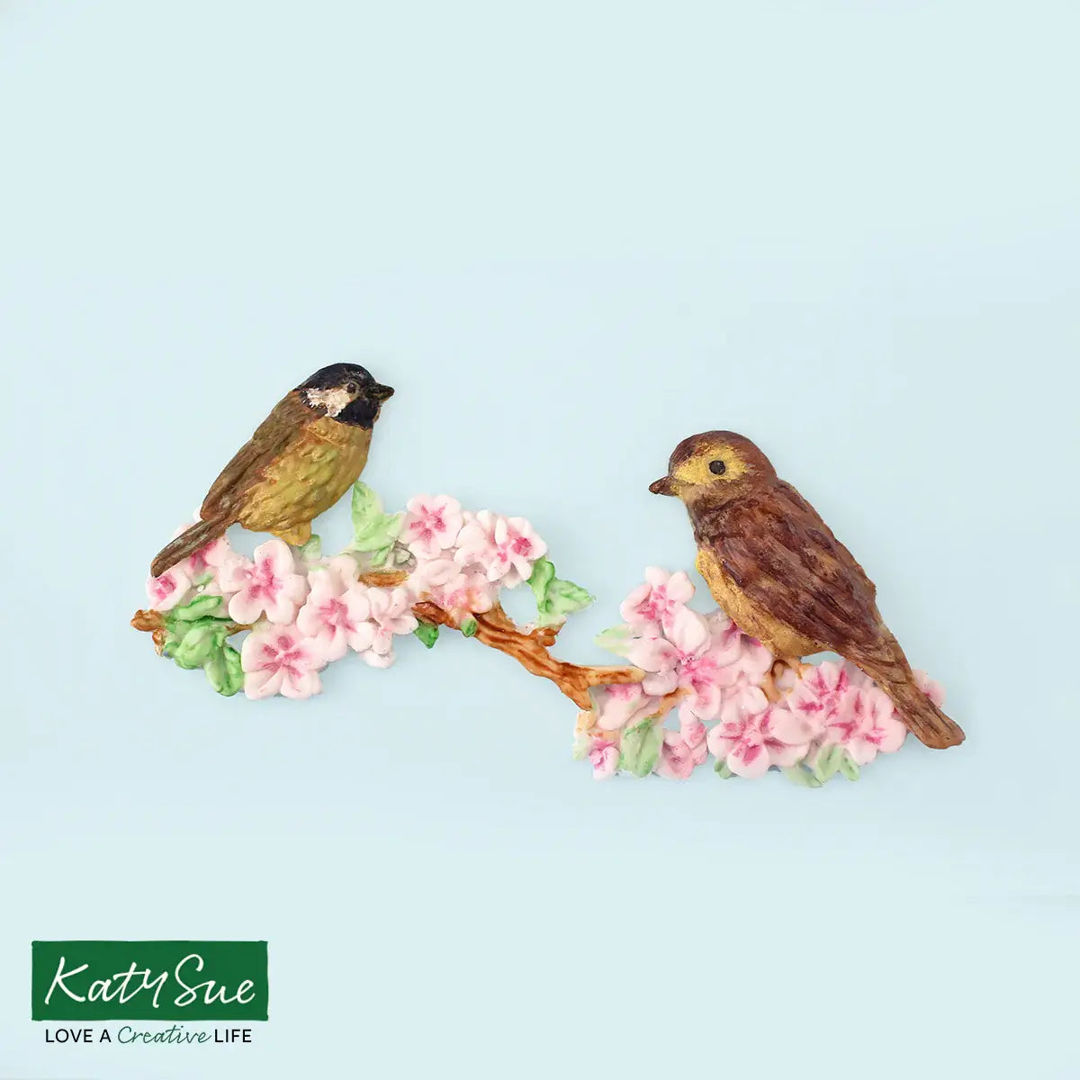 Katy Sue Molde Flores e Pássaros
