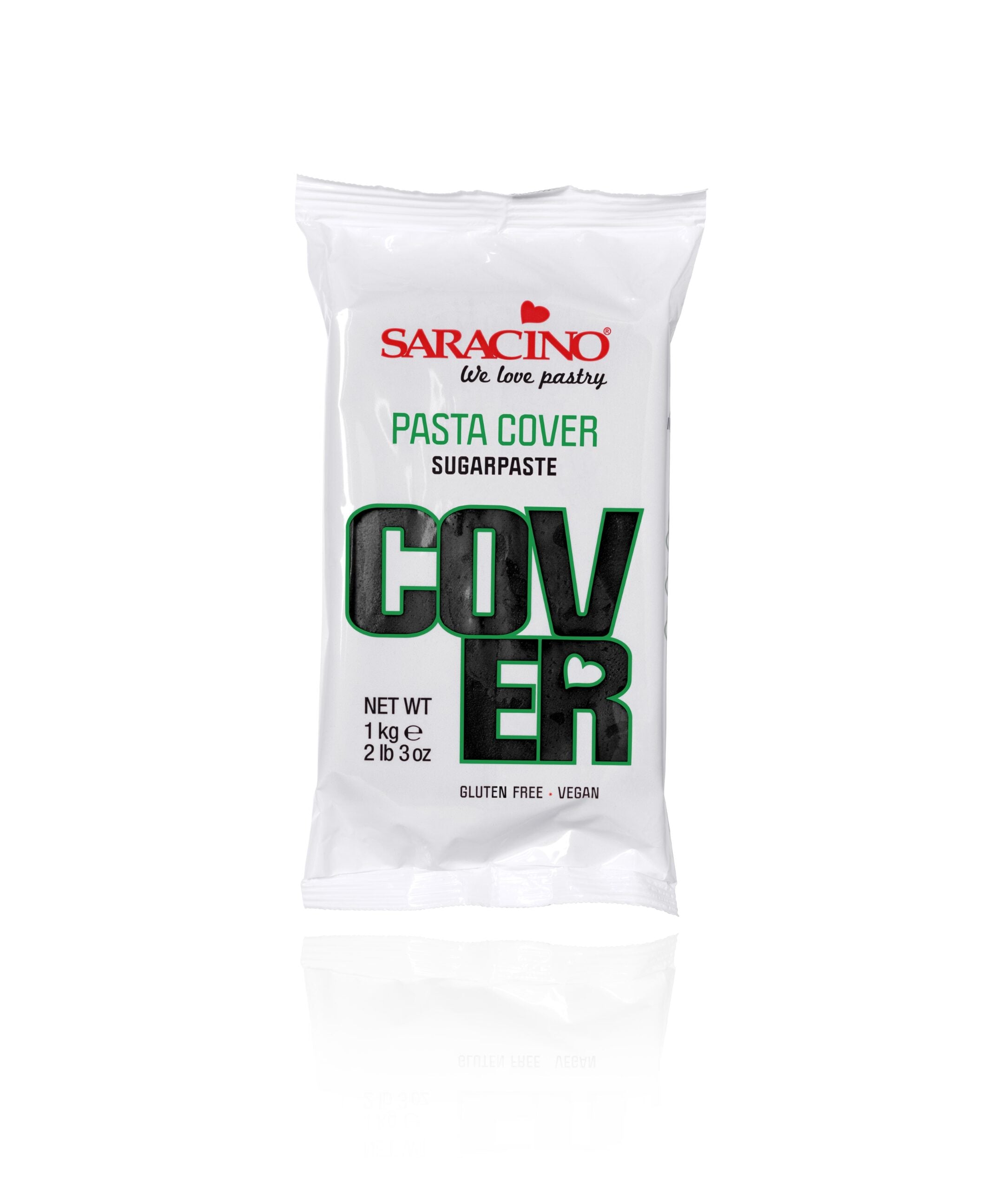 Pasta Cover Preto 1 Kg-Saracino