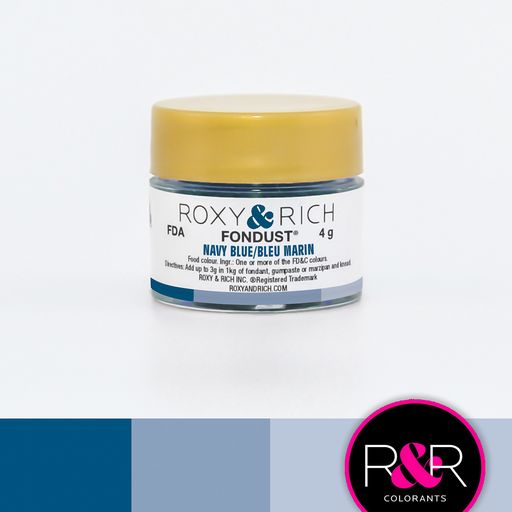 Corante em Pó - Fondust - Azul Marinho- Roxy & Rich