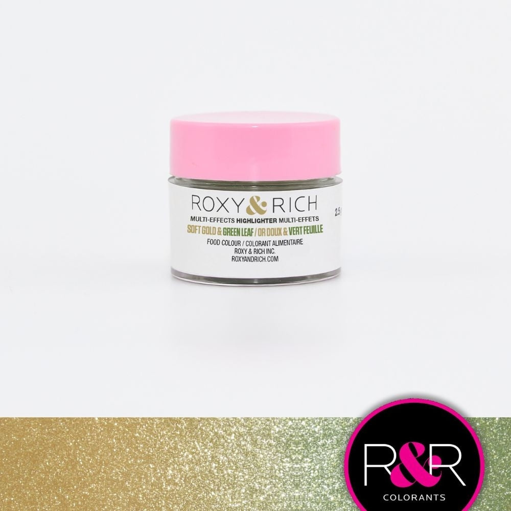 Corante em Pó Highlighter Ouro/Verde - Roxy & Rich