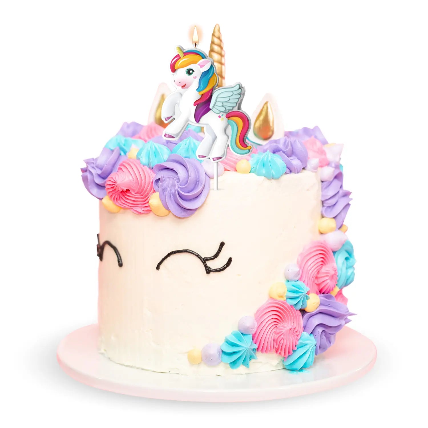 Velas Aniversário Unicórnio 8x6.2 Cm