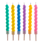 Velas de Aniversário Coloridas Twisted 10 cm