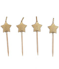 Velas Estrelas Douradas 6 Uni.
